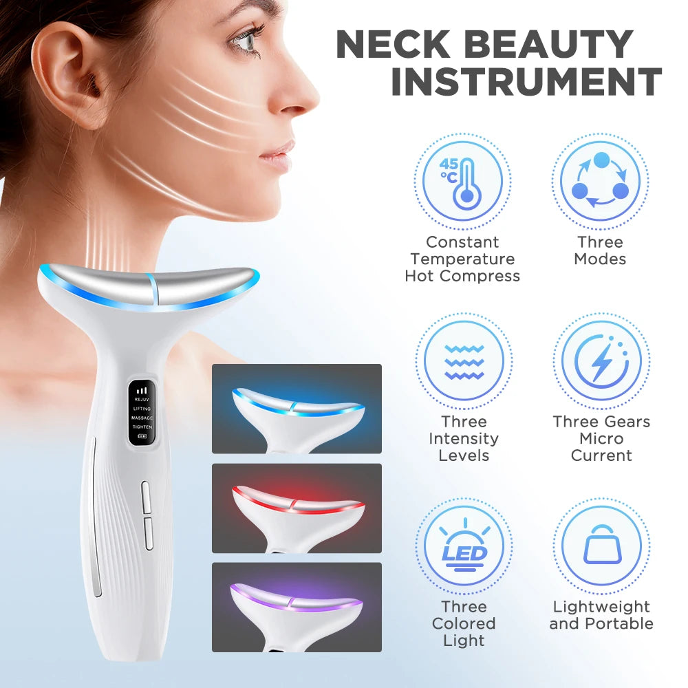 Electric Beauty Device for Neck Face Lifting Machine Portable Mini Facial Massager