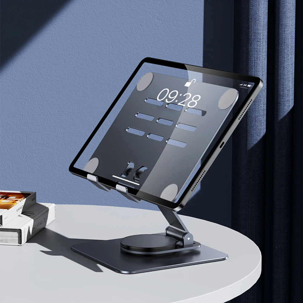 Tablet Stand 360° Rotating Adjustable Desktop Stand Portable Non-Slip Holder for Ipad Pro Air Mini 4-13In/Surface Pro/Kindle