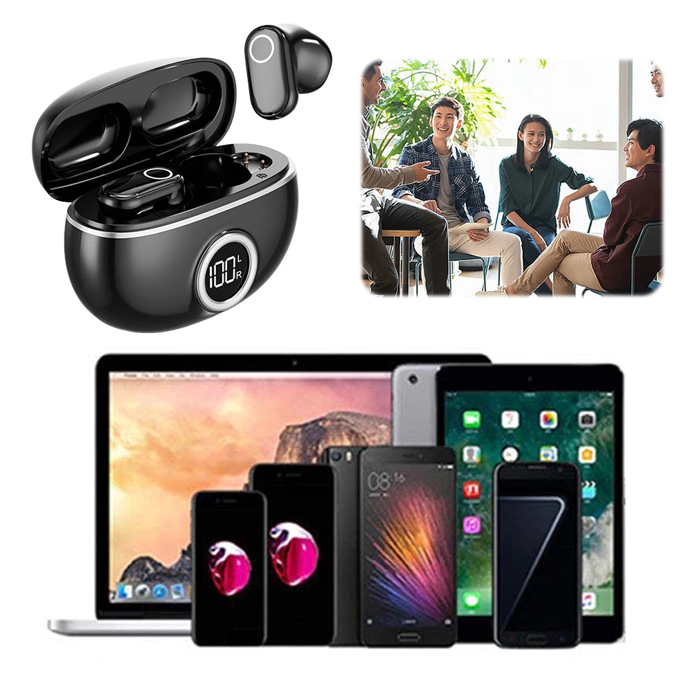 144 Languages Intelligent Translate Earbuds Bluetooth-Compatible 5.4 AI Translation Earphone 99% Accuracy Smart Voice Translator