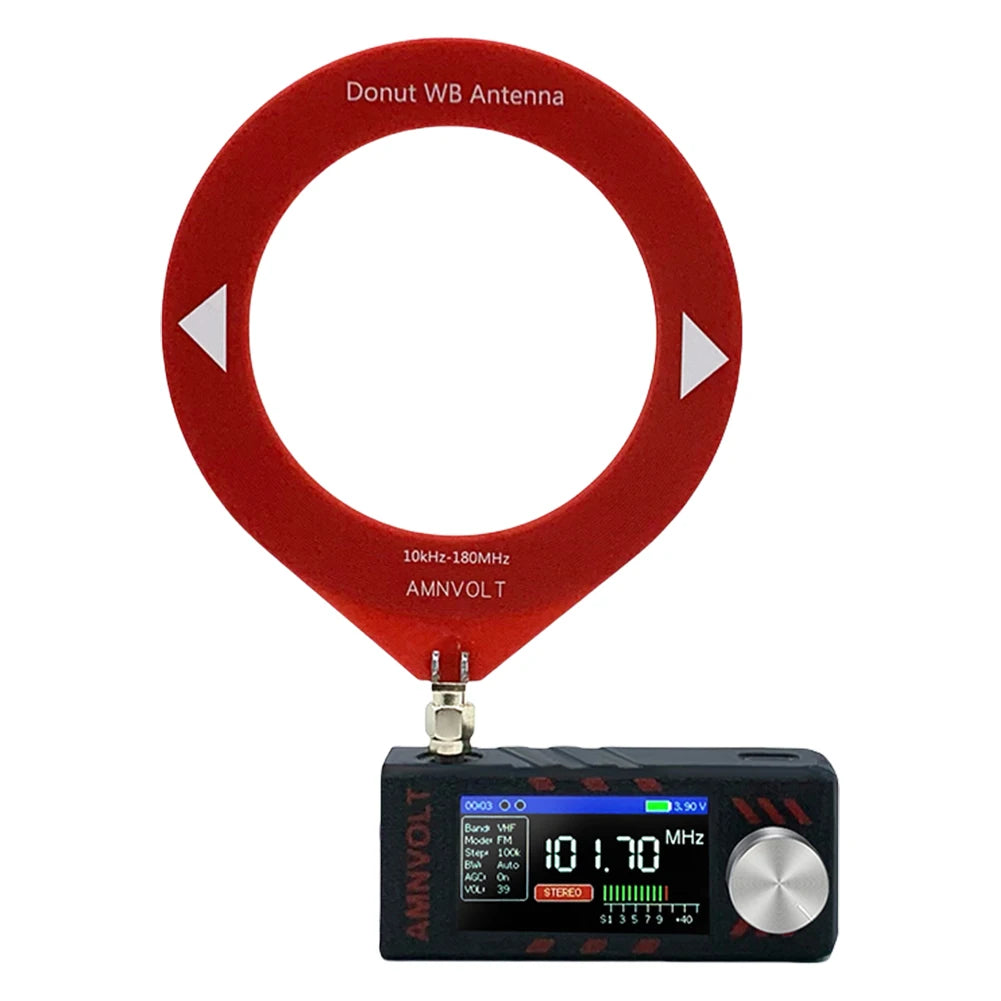 Upgraded SI4732 DSP Radio LSB USB AM FM FM/AM Radio Headphone Amplifier Bandwidth/Brightness Adjust 1.9In IPS Screen Mini Radio