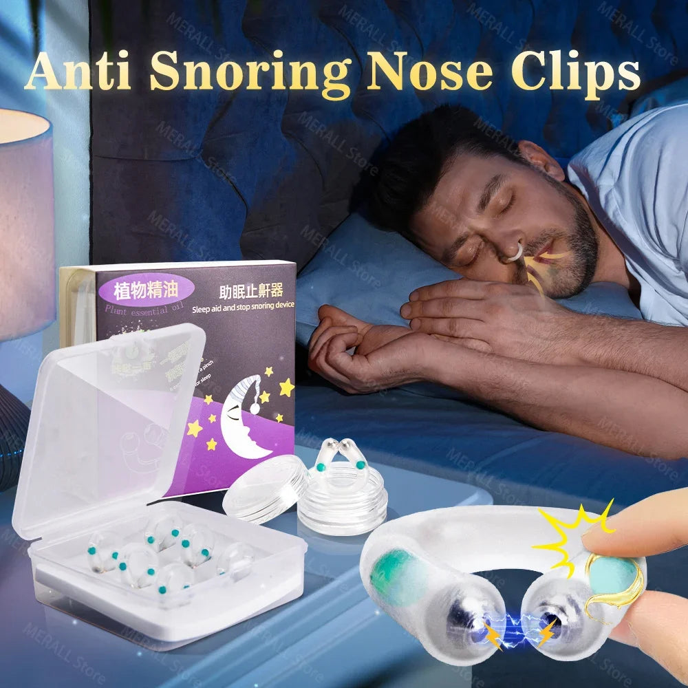 Anti Snoring Device Nose Clips Nasal Breathing Dilators Explosion Bead Snore Stopper Increase Sports Air Intake Improve Sleeping