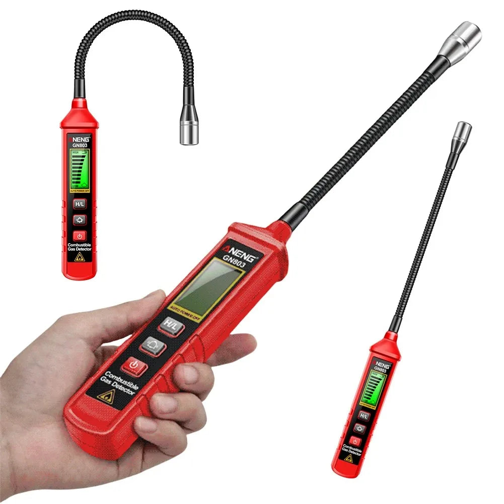 Gas Leak Detector Adjustable Sensitivity Combustible Gas Detector Portable Gas Tester Locating the Source of Methane Natural Gas