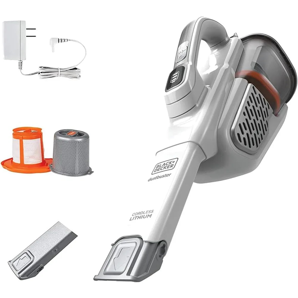 BLACK+DECKER Dustbuster Handheld Vacuum, Cordless, Advancedclean+, White (HHVK320J10)