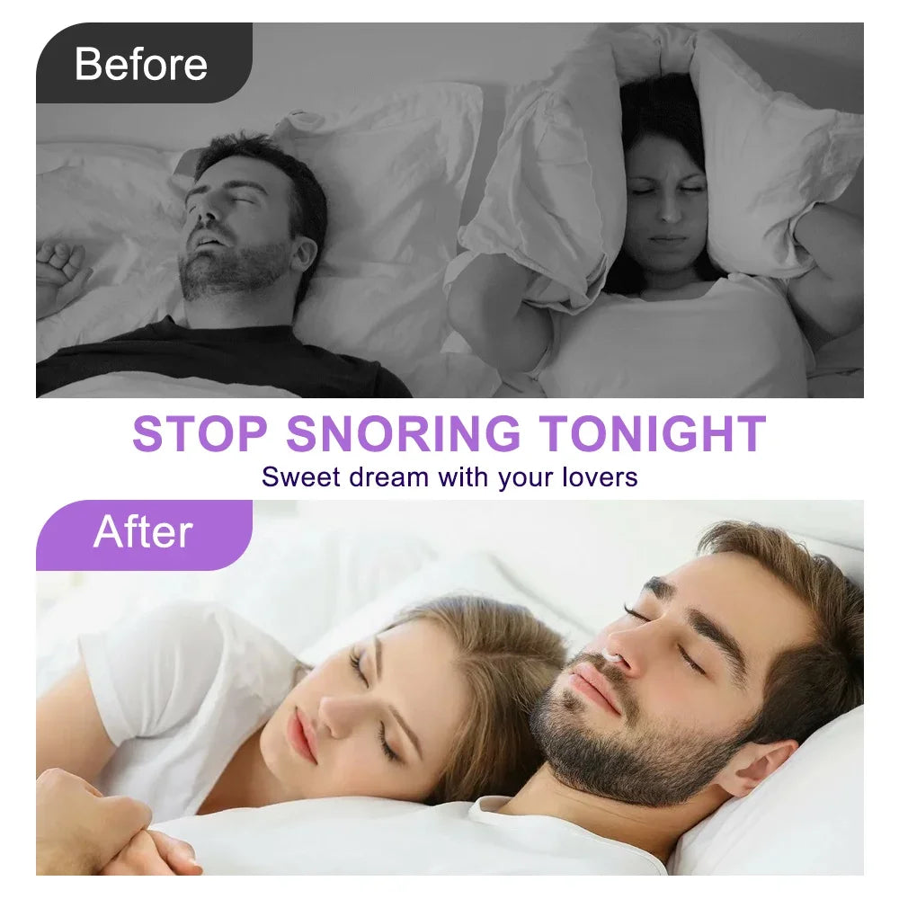 Anti Snoring Device Nose Clips Nasal Breathing Dilators Explosion Bead Snore Stopper Increase Sports Air Intake Improve Sleeping