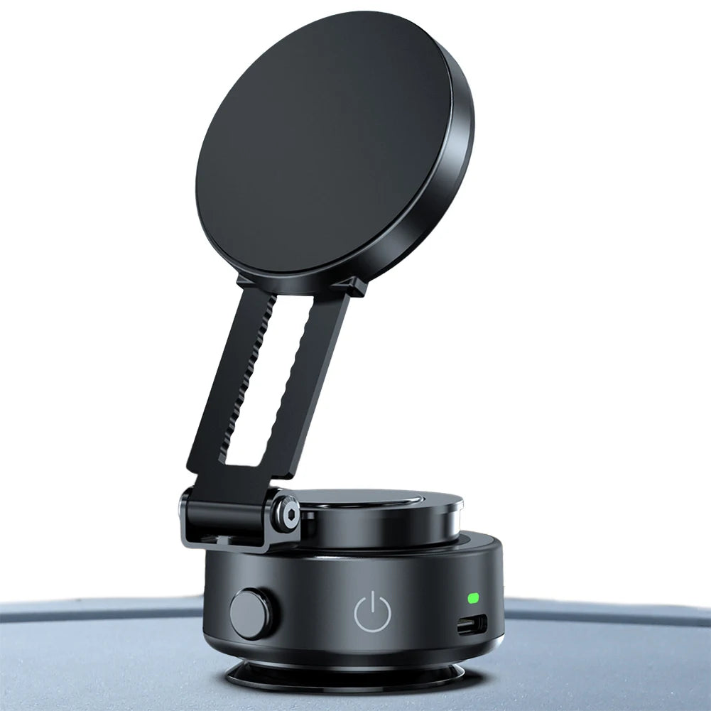 For Magsafe Magnetic Vacuum Car Phone Holder 360° Rotatable Folding Mobile Phone Holder Electric Vacuum Swivel Stand for Iphone