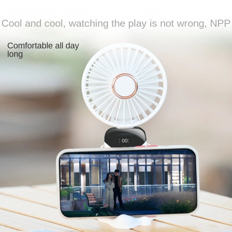 Stay Cool On-The-Go Small Handheld USB Fan - Portable & Charging for Students & Office Desk
