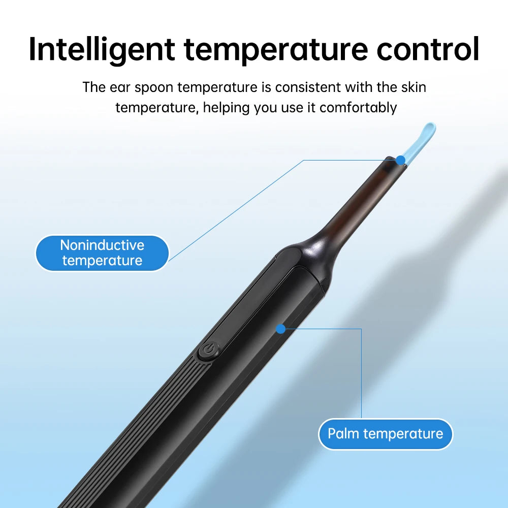 Wireless Ear Otoscope 3.0Mm Ultra-Thin Wifi Ear Scope Camera with Earwax Removal Tool Ear Cleaner for IOS Iphone Android