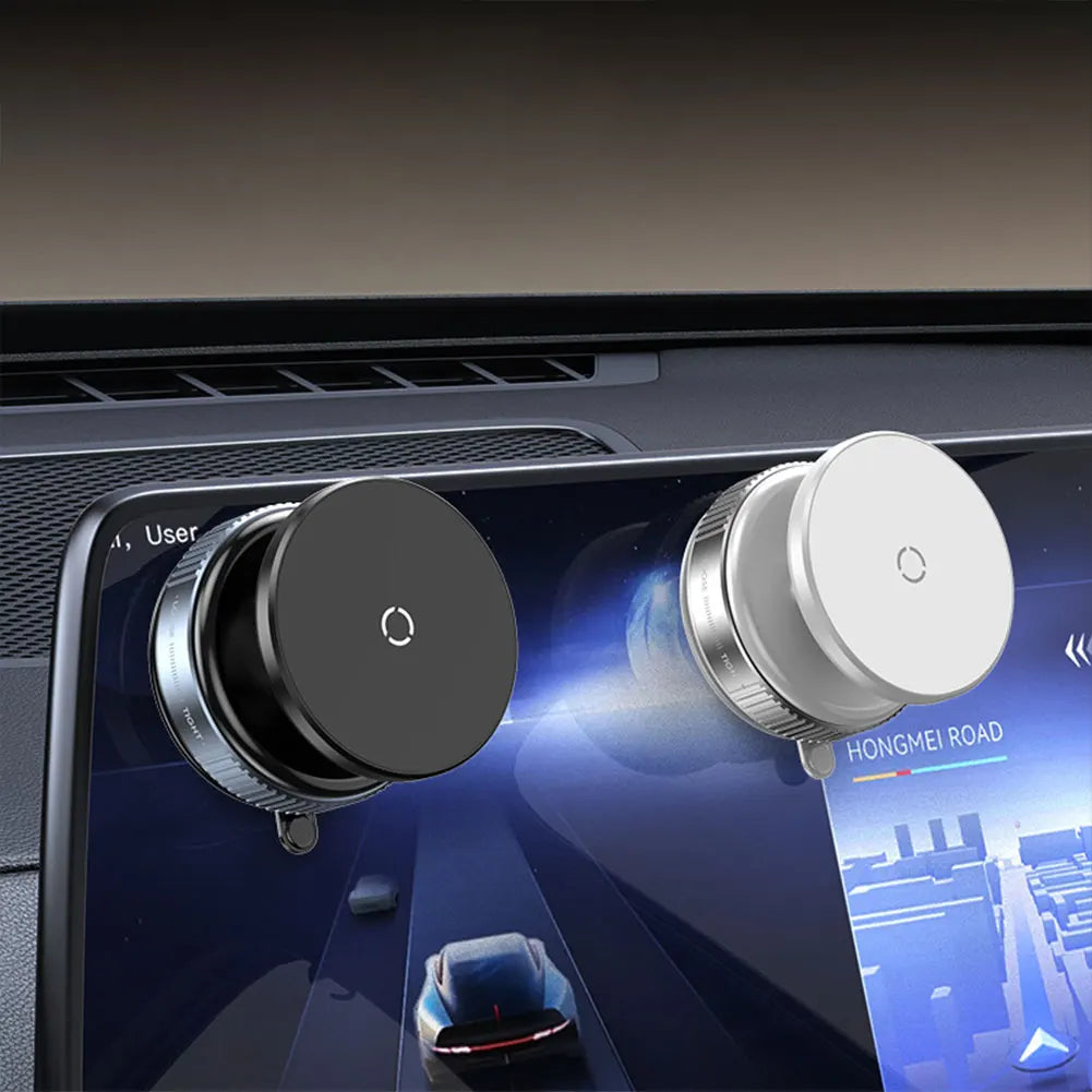 Magnetic Vacuum Adsorption Car Phone Mount Universal GPS Navigation Stand Car Mobile Phone Holder for Car Smooth Surfaces
