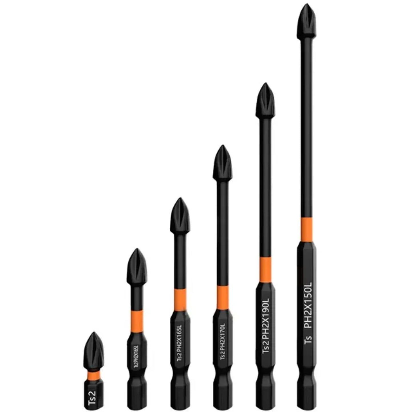6PCS Cross Screwdriver Strong anti Slip High Hardness Screwdriver Tool Drill Extended Hexagonal