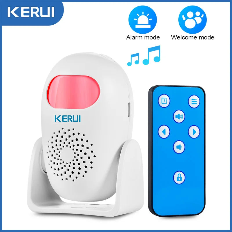 Wireless Burglar Alarm PIR Motion Detector with 100Db Alarm Sound PIR Motion Sensor LED, Infrared Welcome Alarm Detector