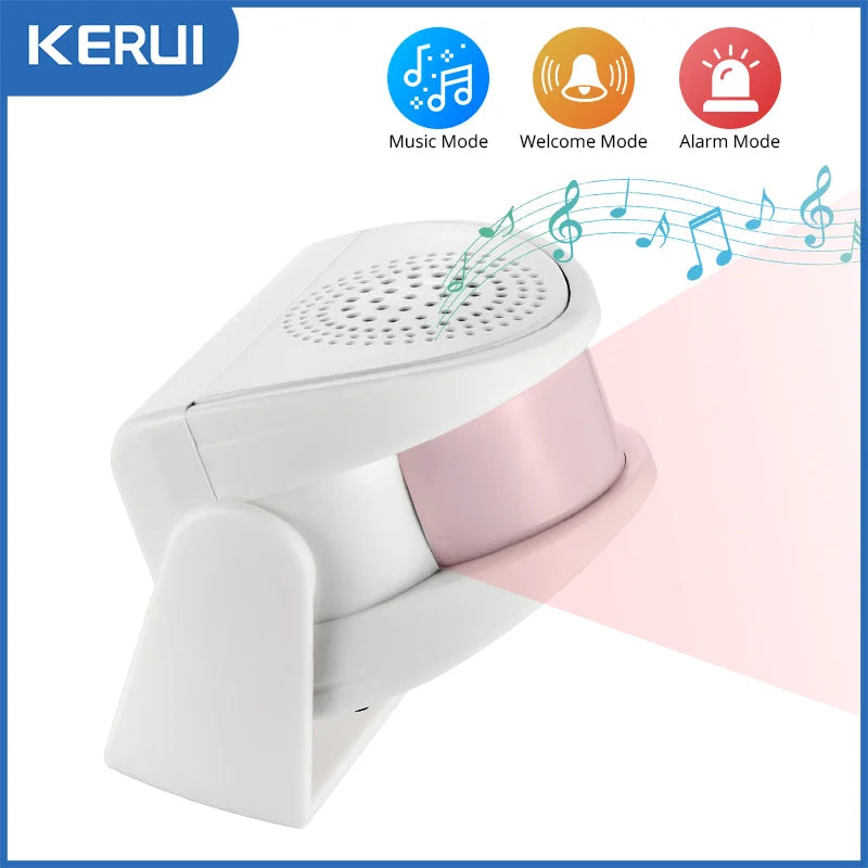 32 Songs Wireless PIR Motion Sensor Door Bell Chime Welcome Chime Bell for Shop Home Hotel Security