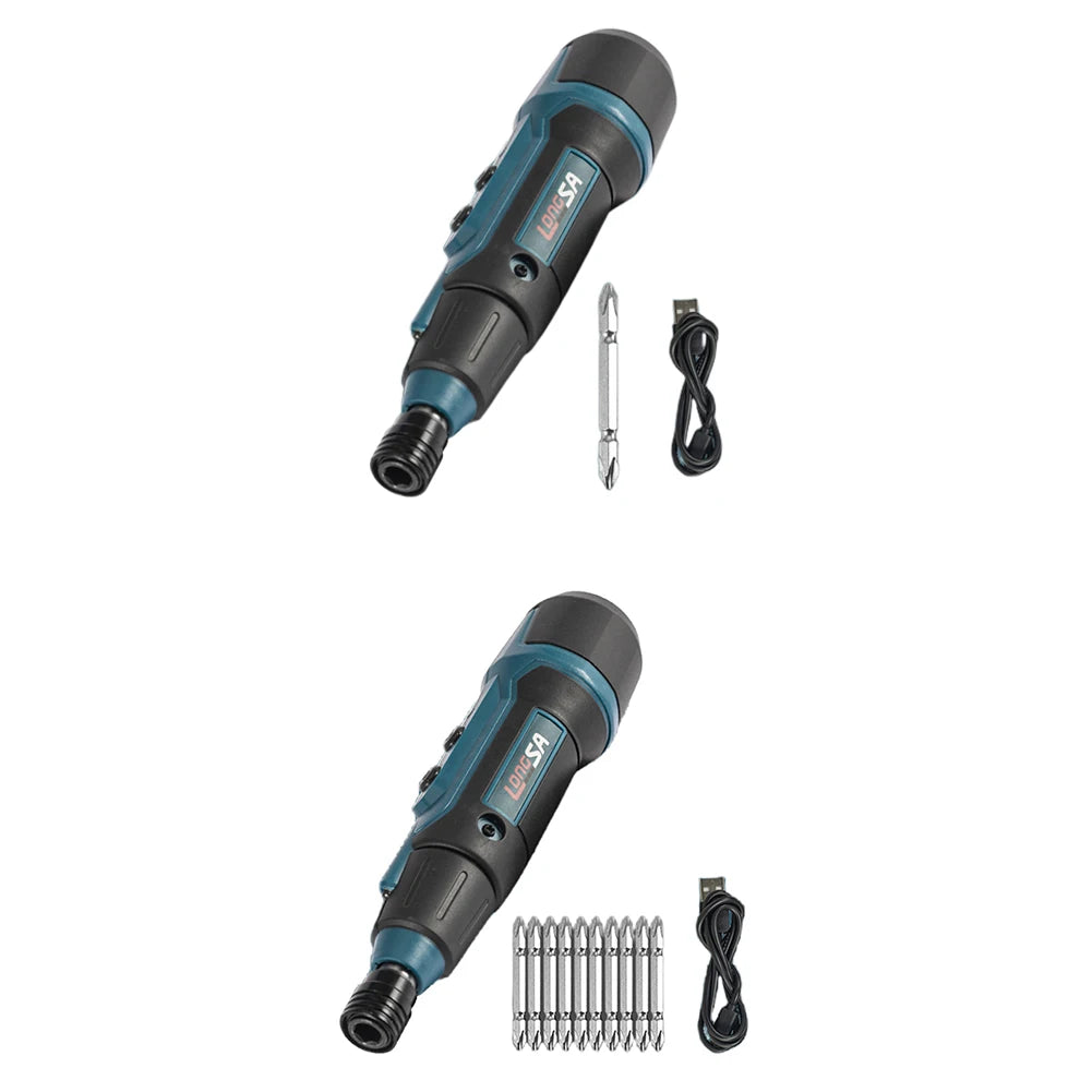 3.6V Electric Power Screwdriver Set USB Rechargeable Small Electrician Screwdriver 200Rpm/Min 2Nm Flashlight Lighting Power Tool