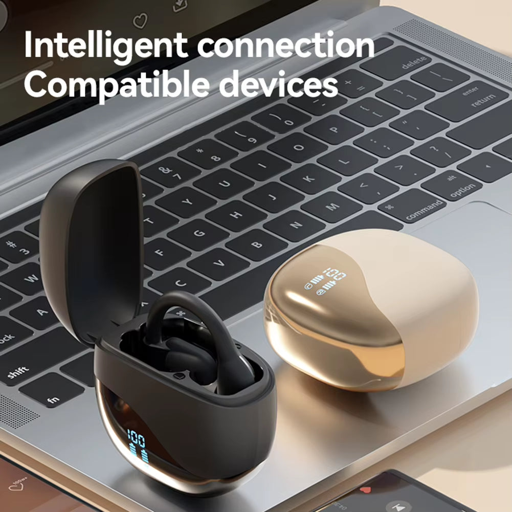 3-In-1 AI Translator Earbuds Bluetooth 5.3 Real Time Translation Earphones 140 Language Two-Way Smart Voice Translator Ear Hook
