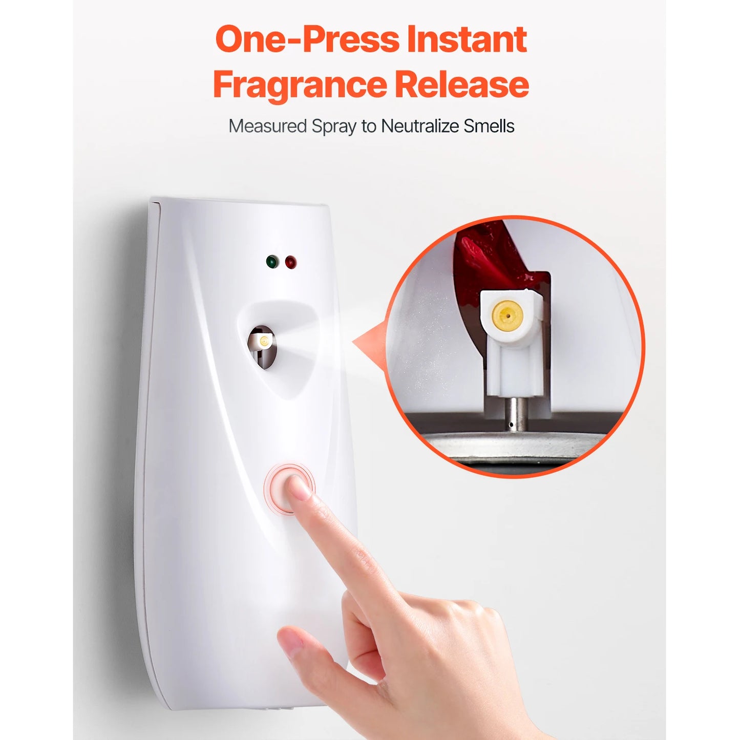 Automatic Air Freshener Spray Dispenser 2/4-Pack Wall Mounted or Freestanding Air Freshener for Home Bathroom Office Hotel