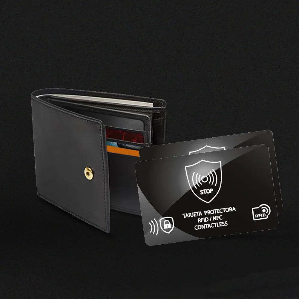 5Pcs NFC Debit Credit Card Passport Protector Entire Wallet Ultra Thin RFID Blocking Card One Card Protects for Men & Women