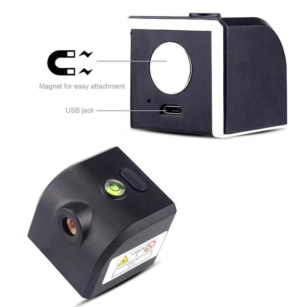 One-Button Level Cross Line Mini Beam Level Meter for Indoor/Outdoor
