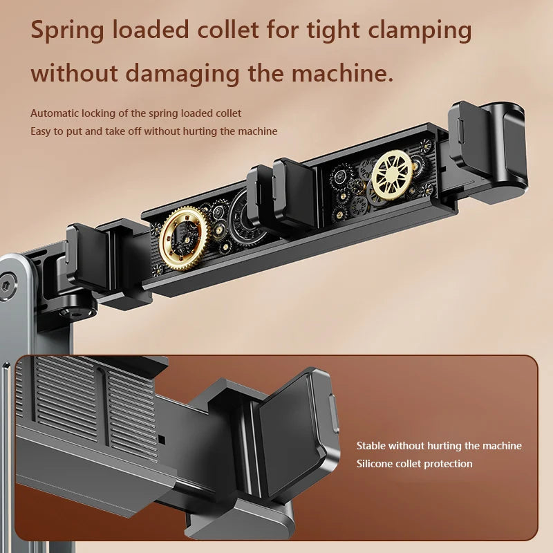 Foldable Flexible Tablet Holder 360° Rotation Bed/Desk Arm Mount Cantilever Lazy Mobile Phone Holder for 4.5-12.9 Inche Devices