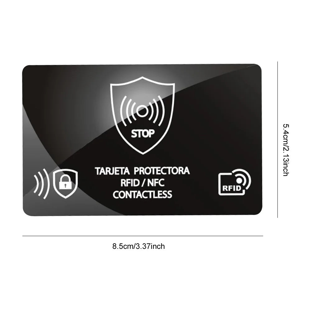 5Pcs NFC Debit Credit Card Passport Protector Entire Wallet Ultra Thin RFID Blocking Card One Card Protects for Men & Women