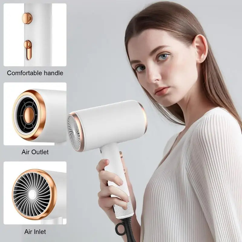 Hair Dryer with Diffuser Kit,1 Set Powerful Hair Dryer with Comb and Diffuser, Lightweight, Suitable for Straight and Curly Hair