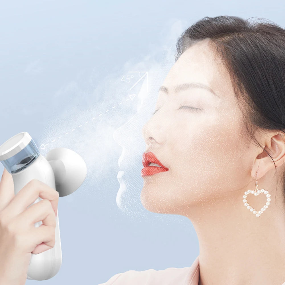 Portable Eye Mist Steamer Electric Mist Sprayer Rechargeable Eye Moisturizer Multi-Function 2 Mist Modes for Eyelid Eye Skin SPA