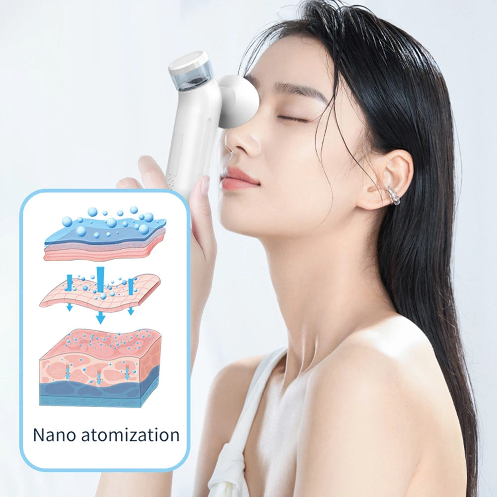 Portable Eye Mist Steamer Electric Mist Sprayer Rechargeable Eye Moisturizer Multi-Function 2 Mist Modes for Eyelid Eye Skin SPA