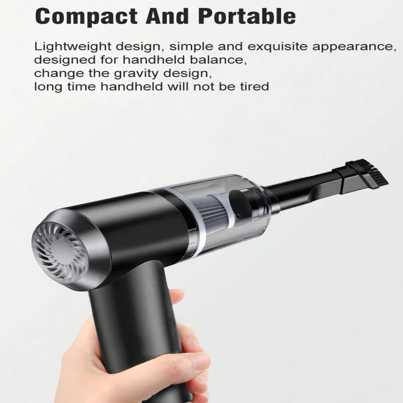 Portable Multi- Car Vacuum Cleaner Large Suction Wireless Charging Small Handheld High Power Powerful Vacuum Cleaner in the Car