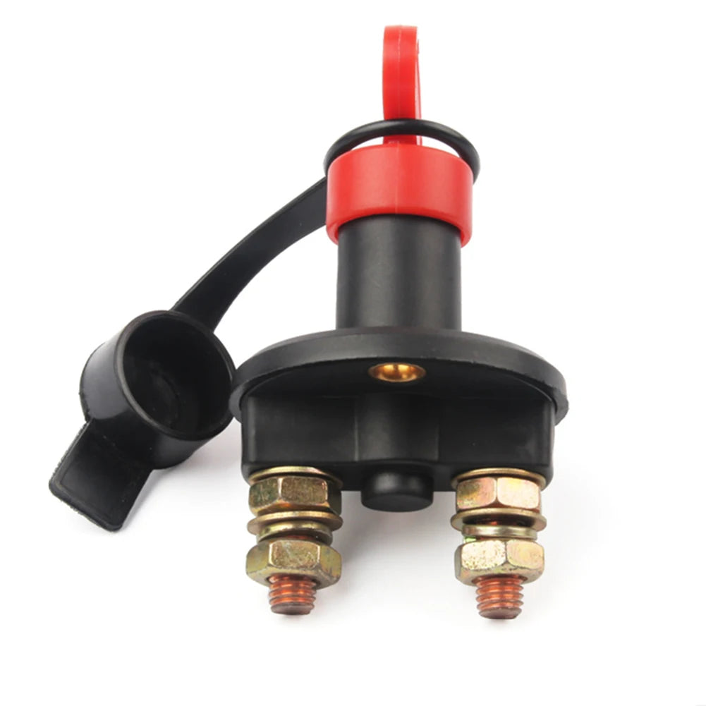 Universal Battery Isolator 12V Battery Disconnect Isolator Rotary Power Kill Cut-Off for Auto Truck Boat for Vehicle Car Van