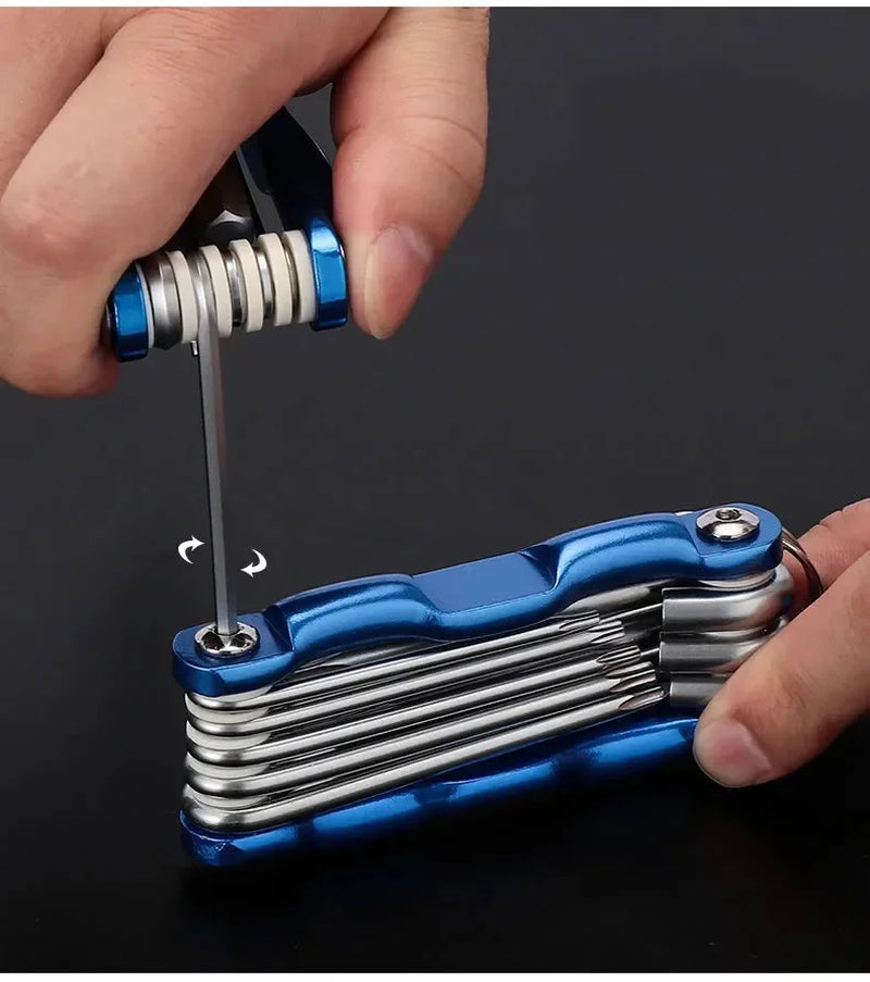 Portable Folding Hex Wrench Allen Set Metal Metric System Torx Hexagonal Spanner Screwdriver Hex Key High Quality Hand Tool Tool