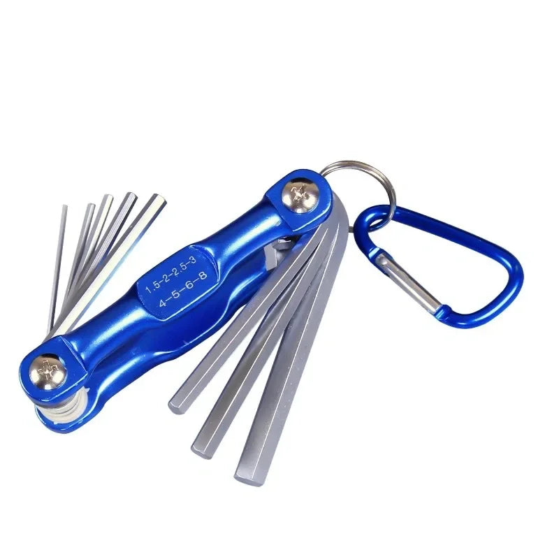 Portable Folding Hex Wrench Allen Set Metal Metric System Torx Hexagonal Spanner Screwdriver Hex Key High Quality Hand Tool Tool