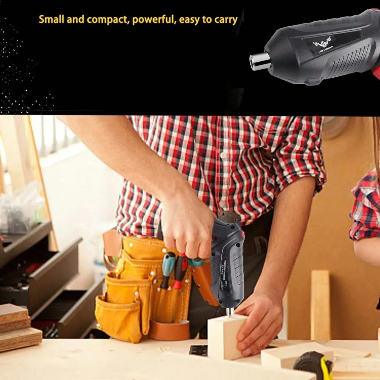 8 in 1 Electric Screwdriver Cordless Drill Screwdriver Bits Set Rechargeable 3.6V Li-Ion 3.5N·M for Home Improvement DIY Project