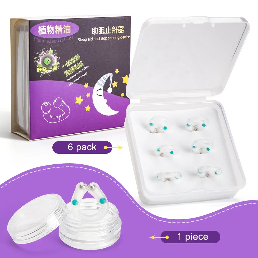 Anti Snoring Device Nose Clips Nasal Breathing Dilators Explosion Bead Snore Stopper Increase Sports Air Intake Improve Sleeping
