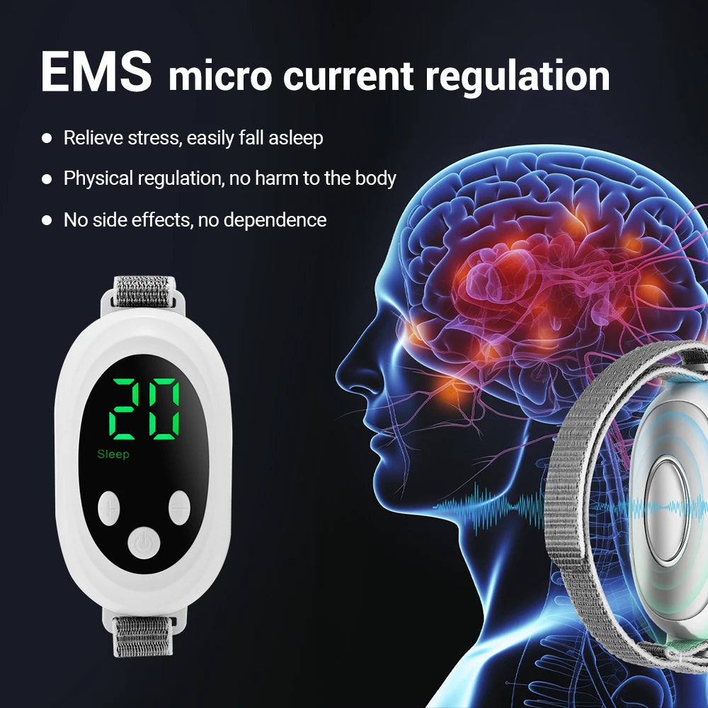 Microcurrent Sleep Aid Relaxation Intelligent Sleep Device Anxiety Relief Neurological Sleep Insomnia Soothing Device