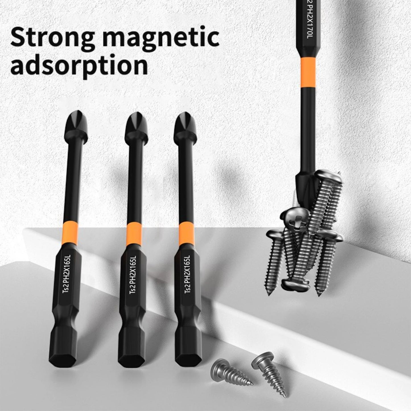 6PCS Cross Screwdriver Strong anti Slip High Hardness Screwdriver Tool Drill Extended Hexagonal