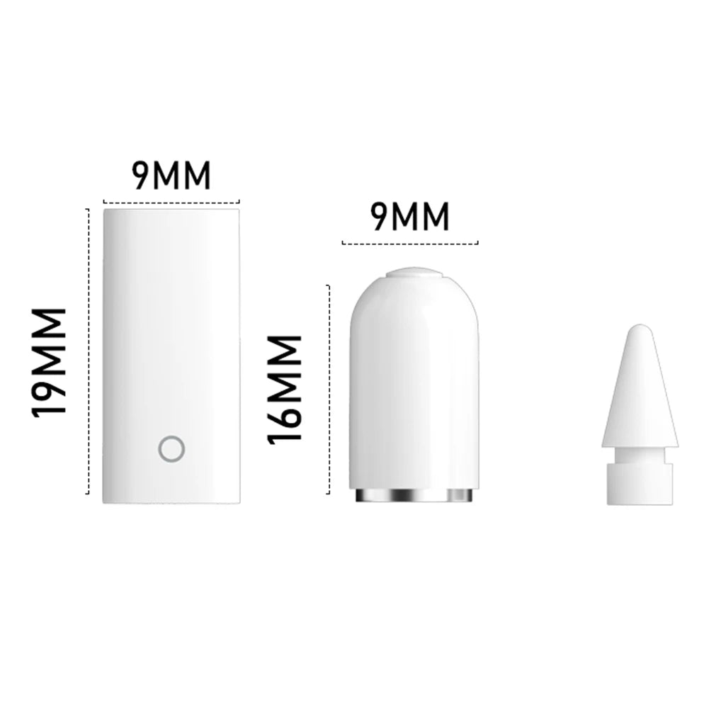 3 in 1 Magnetic Replacement Pencil Cap+Nib+Charging Adapter Pencil 1St Generation,Stylus Accessories Pencil