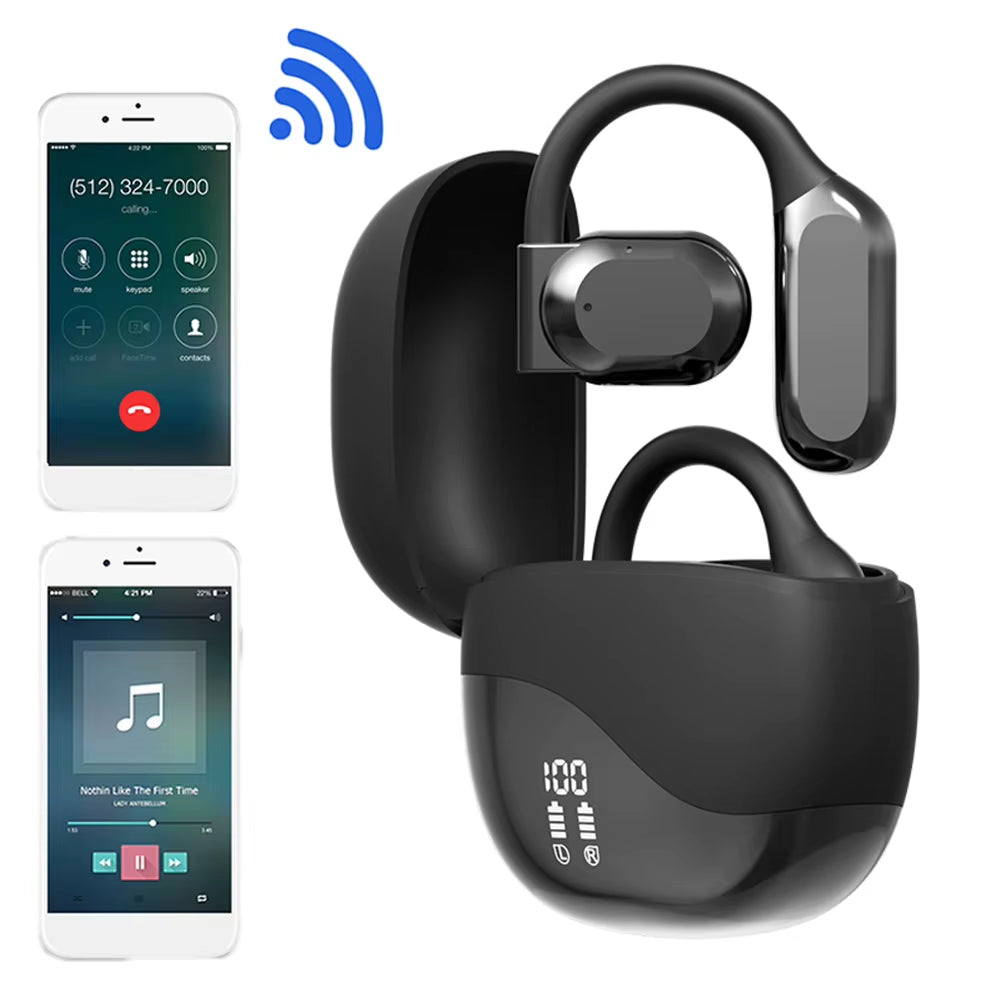 3-In-1 AI Translator Earbuds Bluetooth 5.3 Real Time Translation Earphones 140 Language Two-Way Smart Voice Translator Ear Hook