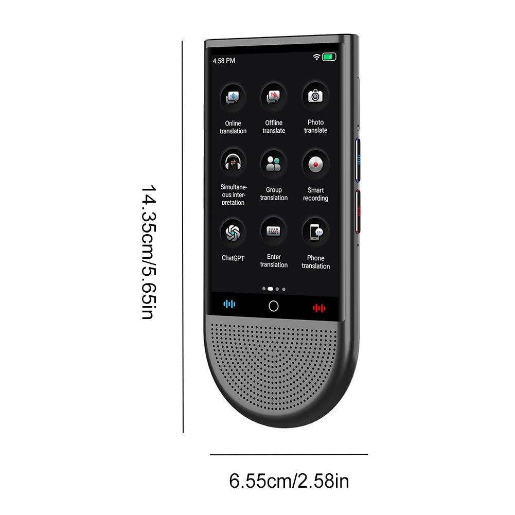 S15 4G Real-Time Ai Voice Photo Translator Offline Online Translation Language Translator Device for Travel Learning Business