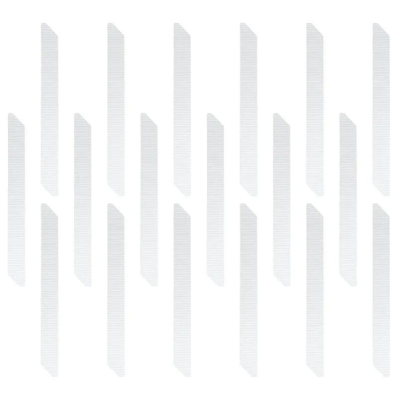 8.75" X 0.75" Adhesive Bathtub Treads, White, (18 Count)