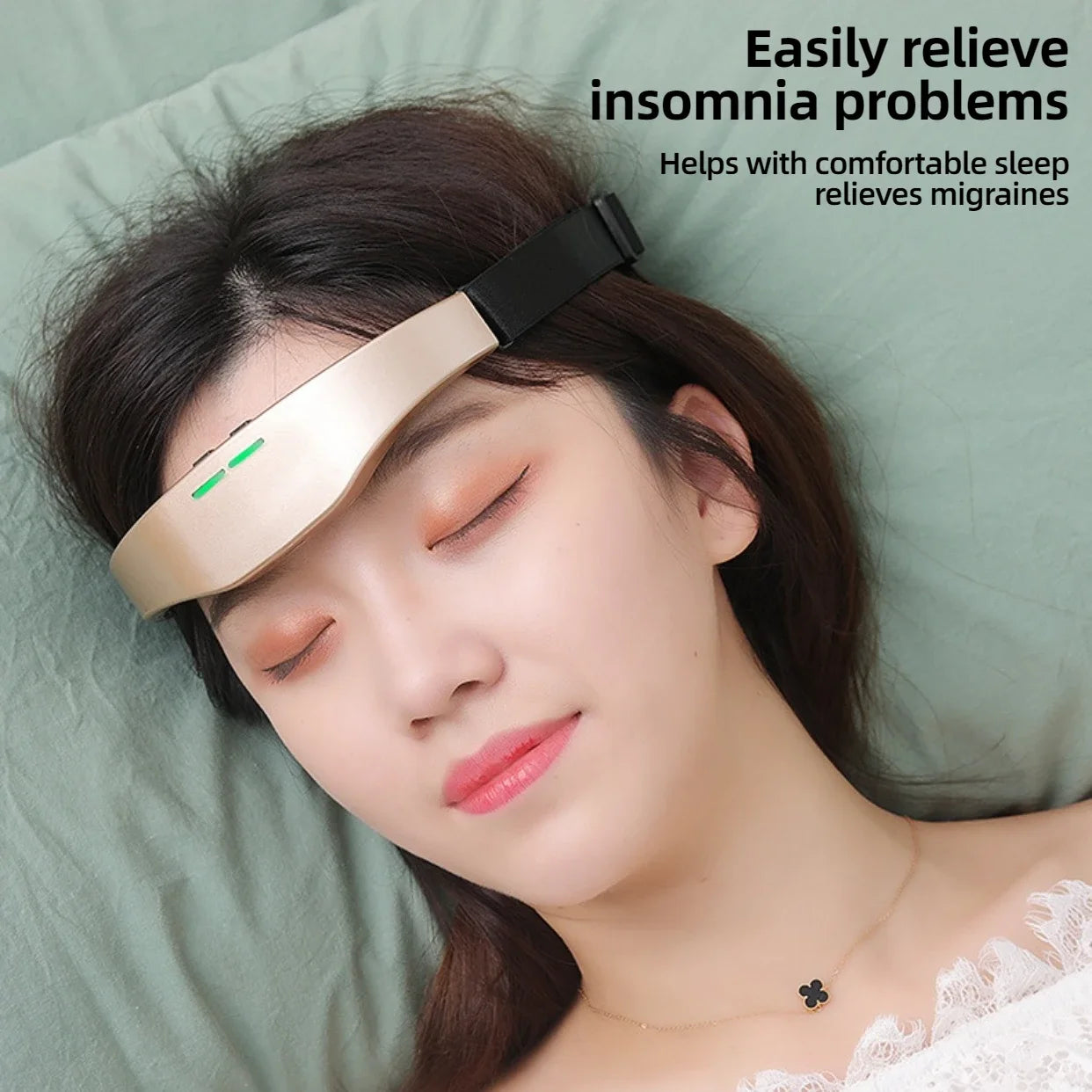 Electric Head Massager Headache and Migraine Relief Brain Stimulator Therapy Machine Migraine Insomnia Release Relax Sleep Care