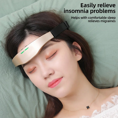 Electric Head Massager Headache and Migraine Relief Brain Stimulator Therapy Machine Migraine Insomnia Release Relax Sleep Care