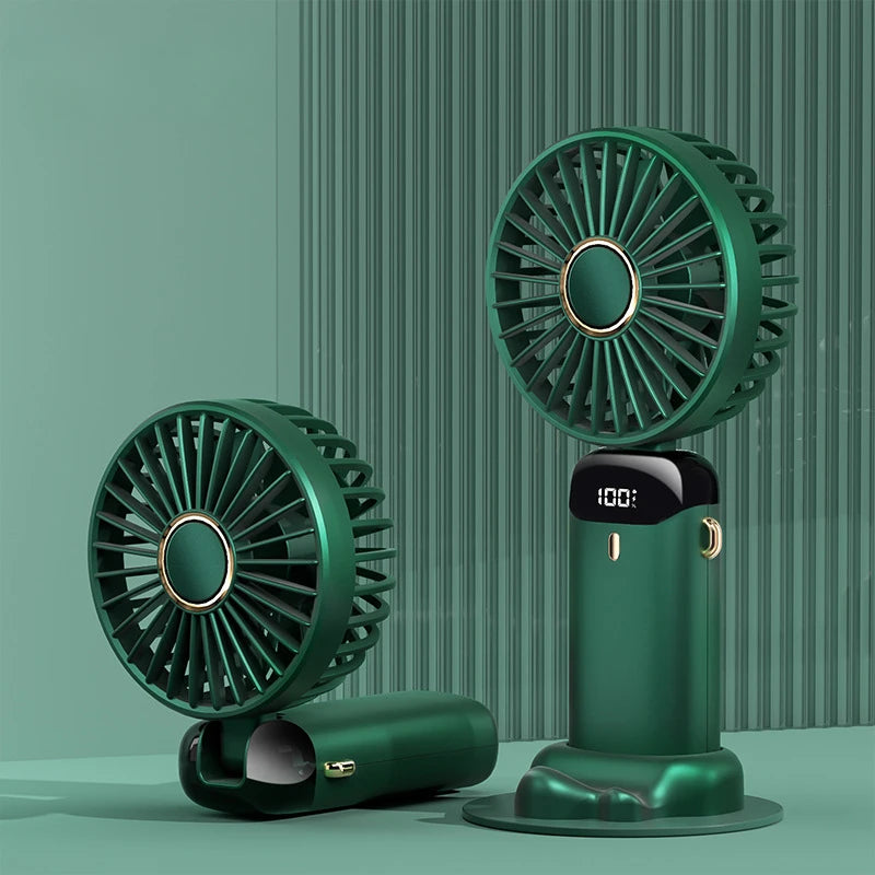 Stay Cool On-The-Go Small Handheld USB Fan - Portable & Charging for Students & Office Desk