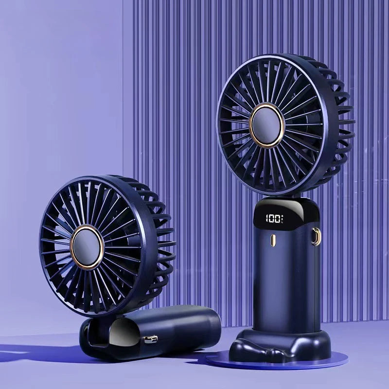 Stay Cool On-The-Go Small Handheld USB Fan - Portable & Charging for Students & Office Desk