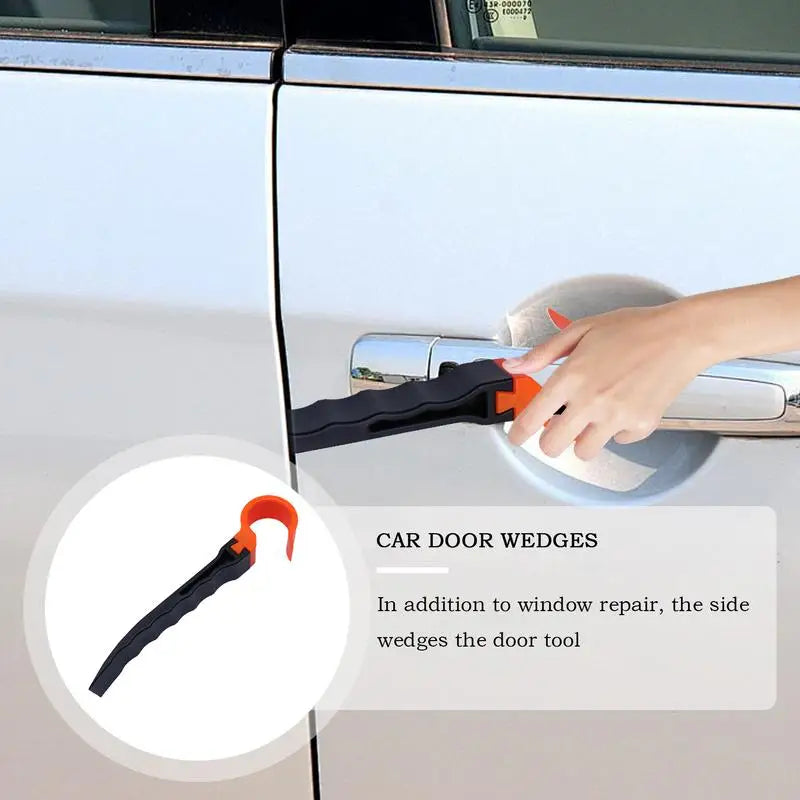 Car Trim Removal Tool Car Window Door Wedge Installer Pry Tool Dent Remover Equipment Auto Alignment Gadget for Indoor Home