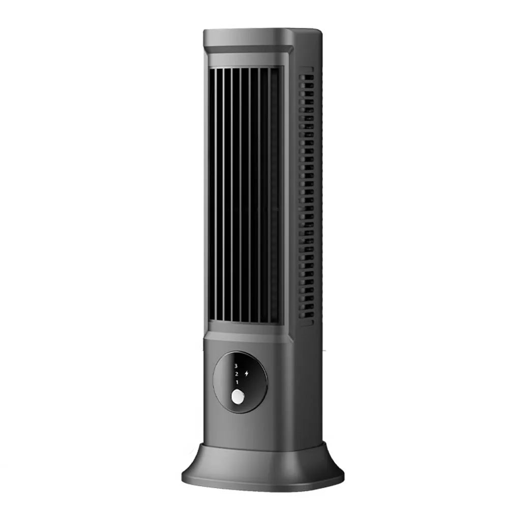 USB Rechargeable Desk Tower Fan 3 Speeds Summer Ventilation Fan Desktop Cooling Fan Portable Fan for Home Camping Fans