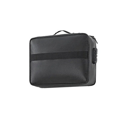 ID Storage Bag with Lock Fireproof Document Bag Briefcase Fireproof Waterproof Document Storage Storage Bag under Desk Drawers