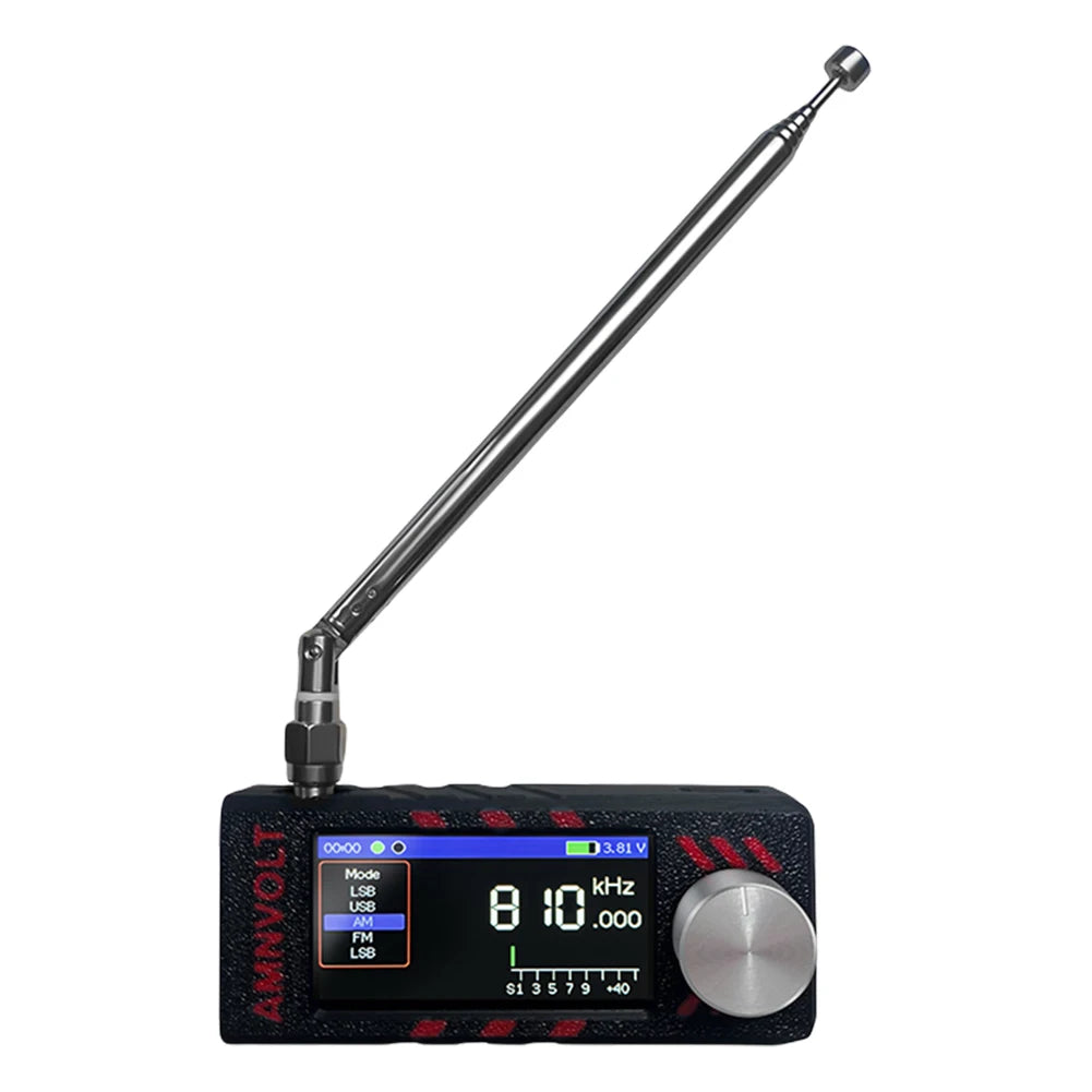 Upgraded SI4732 DSP Radio LSB USB AM FM FM/AM Radio Headphone Amplifier Bandwidth/Brightness Adjust 1.9In IPS Screen Mini Radio