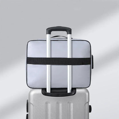 ID Storage Bag with Lock Fireproof Document Bag Briefcase Fireproof Waterproof Document Storage Storage Bag under Desk Drawers