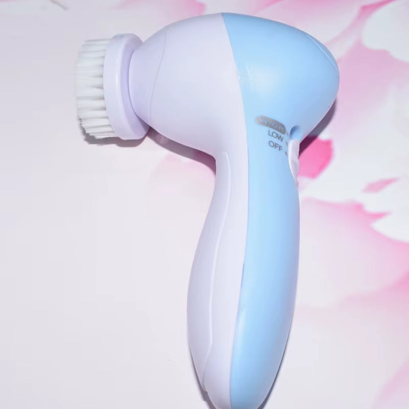Electric Facial Cleaner 5 in 1 Face Cleansing Brush Wash Machine Spa Skin Care Massager Blackhead Cleaning Facial Cleanser Tools