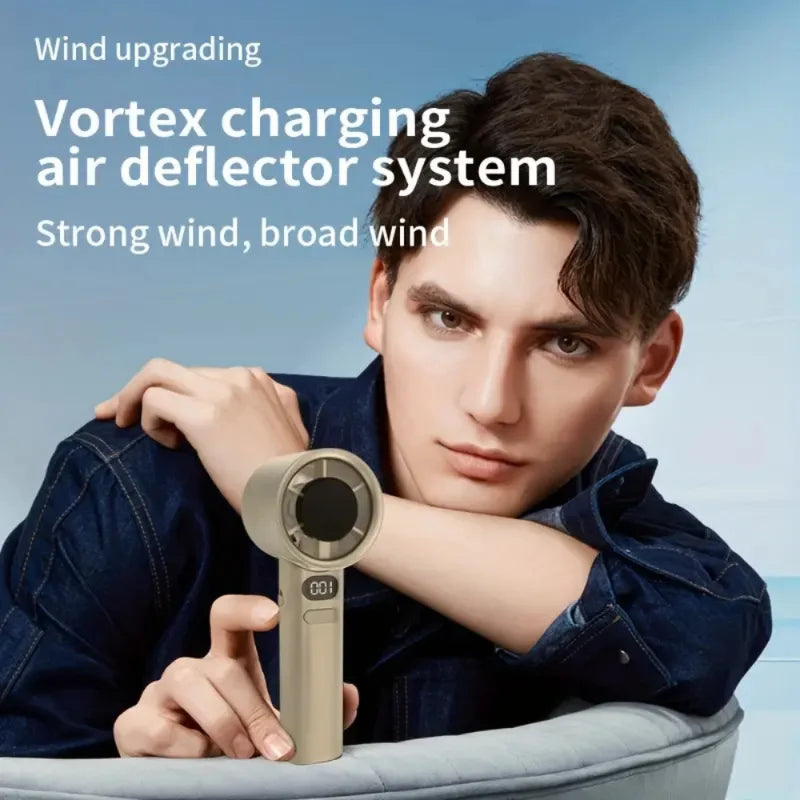 3-Speed Rechargeable USB Desk Fan, Adjustable Tilt, Lightweight & Portable Mini Fan for Office, Travel, School, Camping & Outdoo