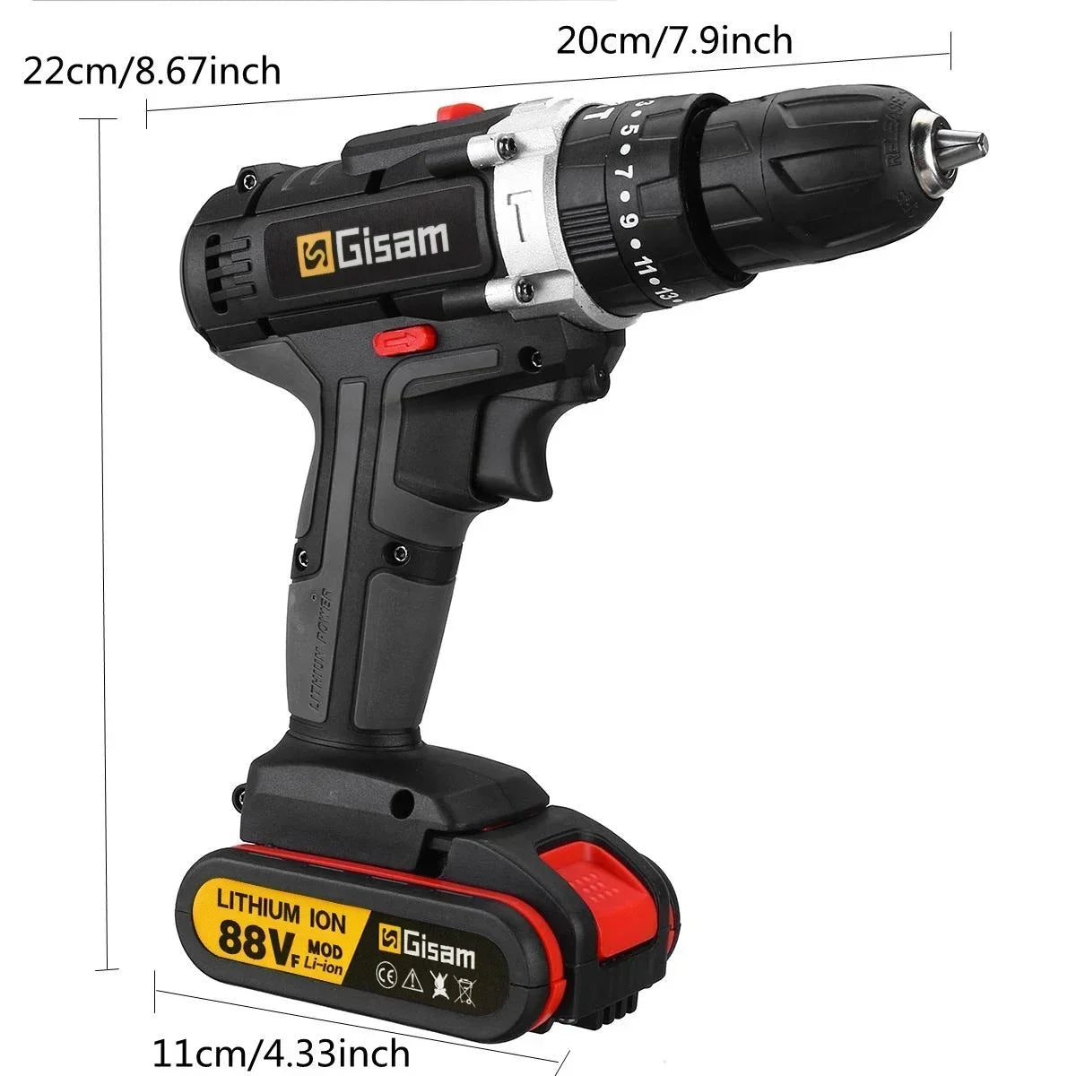 28+3 Torque Cordless Screwdriver Drill 3 in 1 Mini Electric Impact Drill Screwdriver Woodworking DIY Power Tool Lithium Battery
