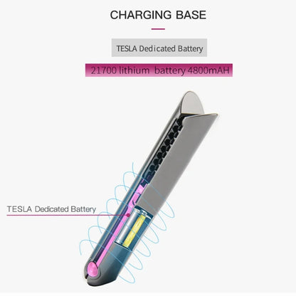 Portable Hair Straightener with Charging Base Wireless Straightening Iron Floading Plate and Comb PTC Hair Straightening Device